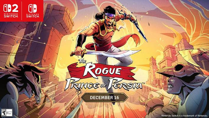 La versión digital de The Rogue Prince of Persia™ llega a Nintendo Switch™ y Switch™ 2 el 16 de diciembre